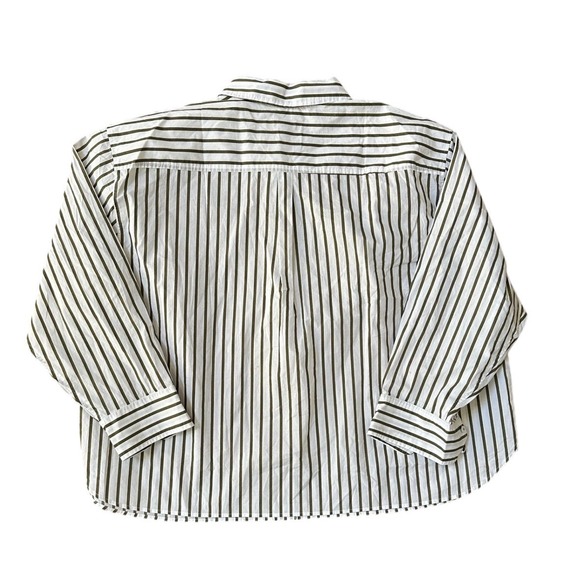 Talbots Striped Button Down Long Sleeve 100% Cotton Relaxed Capsule Size 3X - Picture 3 of 4